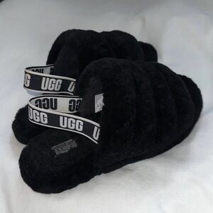 UGG Fluff Yeah Slide Black